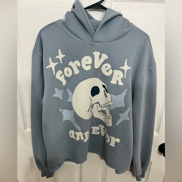 PacSun Blue Graphic Hoodie - Picture 1 of 4